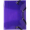 Lot de 25 : EXACOMPTA 50700E Chemise a elastique 3 rabats Polypro Crystal Colour - format pocket 12x16cm Couleurs aleatoires