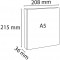 Exacompta - ref. 51021E - 1 Classeur opaque rigide personnalisable 3 poches - 2 anneaux en D de 20 mm - Dos de 36 mm
