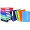 Lot de 20 : Exacompta - ref. 51829E - 1 Classeur carte lustree avec elastiques - 4 anneaux ronds diametre 15mm - Dos 20mm