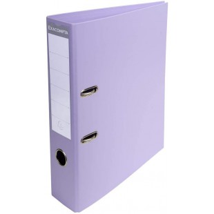 Lot de 10 : Exacompta 53707E Classeur a Levier PVC 2 Anneaux Format A4 Dos de 70 mm Lilas