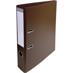 Lot de 10 : EXACOMPTA 53746E Classeur a levier PVC A4 dos de 70mm. Marron