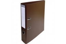 Lot de 10 : EXACOMPTA 53746E Classeur a levier PVC A4 dos de 70mm. Marron