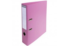 Lot de 10 : Exacompta 53755E Classeur a Levier PVC 2 Anneaux Format A4 Dos de 70 mm Rose