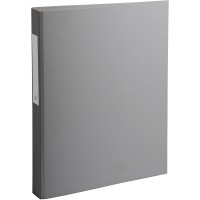 Classeur remborde polypropylene 2 anneaux ronds de 25mm sur troisieme de couverture