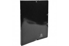 Exacompta - ref. 54891E - 1 Classeur carte lustree pelliculee avec elastiques - 2 anneaux ronds diametre 15 mm - Dos 20 mm - Dim