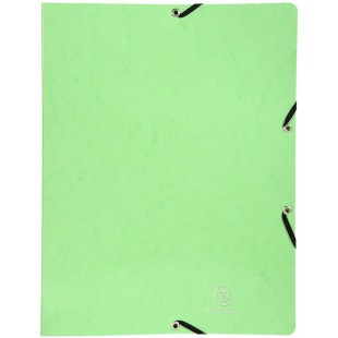 Exacompta - ref. 54893E - 1 Classeur carte lustree pelliculee avec elastiques - 2 anneaux ronds diametre 15mm - Dos 