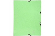 Exacompta - ref. 54893E - 1 Classeur carte lustree pelliculee avec elastiques - 2 anneaux ronds diametre 15mm - Dos 