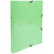 Exacompta - ref. 54893E - 1 Classeur carte lustree pelliculee avec elastiques - 2 anneaux ronds diametre 15mm - Dos 