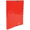 Exacompta - ref. 54895E - 1 Classeur carte lustree pelliculee avec elastiques - 2 anneaux ronds diametre 15 mm - Dos 20 mm - Dim