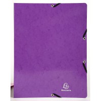 Exacompta - ref. 54869E - 1 classeur PP rigide personnalisable 1 poche - 2 anneaux ronds diametre 30 mm - Dimensions exterieures