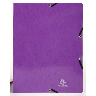 Exacompta - ref. 54869E - 1 classeur PP rigide personnalisable 1 poche - 2 anneaux ronds diametre 30 mm - Dimensions exterieures