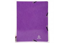 Exacompta - ref. 54869E - 1 classeur PP rigide personnalisable 1 poche - 2 anneaux ronds diametre 30 mm - Dimensions exterieures