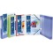 Exacompta - Ref. 55188E - Carton de 25 chemises a  elastiques 3 rabats Kreacover - en polypropylene translucide - dimensions 24 