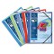 Lot de 25 : EXACOMPTA 55189E Chemise a elastiques 3 rabats polypropylene opaque Krea Cover - A4 Couleurs aleatoires