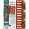 Exacompta 55245E Trieur Harmonika avec dos extensible, couverture avec fenetres decoupees 24 Compartiments 24,5x32 cm pour forma