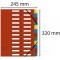 Exacompta 55245E Trieur Harmonika avec dos extensible, couverture avec fenetres decoupees 24 Compartiments 24,5x32 cm pour forma