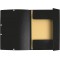 Lot de 10 : Exacompta - 55301e - Chemise a 3 rabats avec elastique - 4,5/10eme etiquette au dos - Noir - Carte lustree