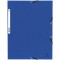 Lot de 10 : Exacompta - Ref. 55302E - 1 Chemise a elastique 3 rabats carte lustree 355gmÂ² - format 24x32 cm - pour A4 - Bleu