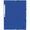 Lot de 10 : Exacompta - Ref. 55302E - 1 Chemise a elastique 3 rabats carte lustree 355gmÂ² - format 24x32 cm - pour A4 - Bleu