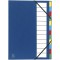 Exacompta - Ref. 55342E -Trieur Rigide Ordonator Dos Extensible 12 Compartiments - Bleu