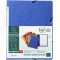 Lot de 10 : Exacompta 55412E Chemises a elastique sans rabat en carte lustree 355 g/mÂ² 24 x 32 cm Bleu