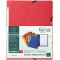 Lot de 10 : Exacompta 55415E Chemises a elastique sans rabat en carte lustree 355 g/mÂ² 24 x 32 cm Rouge