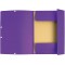 Exacompta - Ref. 55508SE - 1 chemise a elastiques 3 rabats en carte lustree 400 g/m²- Dimensions exterieures : 24 x
