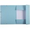 Exacompta - Ref. 55528E - 1 chemise a elastiques 3 rabats en carte lustree 400 g/m²- Dimensions exterieures : 24 x 3