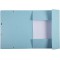 Exacompta - Ref. 55528E - 1 chemise a elastiques 3 rabats en carte lustree 400 g/m²- Dimensions exterieures : 24 x 3