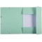 Exacompta - Ref. 55533E - 1 chemise a elastiques 3 rabats en carte lustree 400 g/m²- Dimensions exterieures : 24 x 