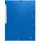 Exacompta - Ref. 55752E - 1 Chemises a  elastiques carte lustree 3 rabats monobloc - Bleu