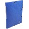 Exacompta - Ref. 55752E - 1 Chemises a  elastiques carte lustree 3 rabats monobloc - Bleu