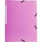 Lot de 25 : Exacompta - Ref. 55800E - 1 Chemise a elastiques 3 rabats PP OPAK - A4 - couleur aleatoire