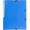 Exacompta - Ref. 55802E - Chemises elastiques 3 rabats en Polypropylene opaque - A4 - Bleu Clair