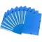 Exacompta - Ref. 55802E - Chemises elastiques 3 rabats en Polypropylene opaque - A4 - Bleu Clair