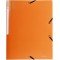 Lot de 10 : Exacompta - Ref. 55840E chemises a 3 rabats avec elastique OPAK 24x32 cm polypro 5/10 eme avec etiquette coloris