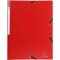 Lot de 10 : Exacompta - Ref. 55840E chemises a 3 rabats avec elastique OPAK 24x32 cm polypro 5/10 eme avec etiquette coloris