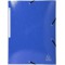 Lot de 25 : Exacompta 55929E Chemise a 3 rabats avec elastique IDERAMA 24x32 cm en carte lustree pelliculee brillante 600g monob