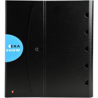 Exacompta 56034E Exashow gamme Exactive Classeur de presentation en polypropylene rigide (21x29,7 cm) 4 anneaux de 30 mm livre a