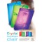 Exacompta - Ref. 56742E - 1 chemise a  elastique 3 rabats Crystal - en polypropylene 5/10 eme haute transparence - dimensions 24