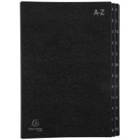 Exacompta Ordonator 57024E Trieur rigide economique 24 compartiments alphabetiques 24 x 34 Noir