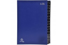 Exacompta Ordonator 57042E Trieur rigide economique 32 compartiments numeriques 24 x 34 Bleu
