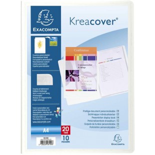 EXACOMPTA Protège-documents Kreacover, A4, 10 pochettes