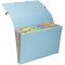 Lot de 4 : Exacompta - Ref. 58560E Pochette trieur Aquarel en carte multicolore pastel 12 compartiments fermeture par pression f