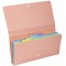 Lot de 4 : EXACOMPTA 58660E Pochette Ttrieur Aquarel en Carte Multicolore Pastel 6 Compartiments Fermeture par Pression Format 2