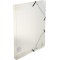 Lot de 8 : Boite de classement exabox en polypropylene - dos 25mm - crystal colours