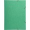 Exacompta - Ref. 59515E - Chemise a  elastiques 3 rabats carte lustree 600gm² - A3 - vert