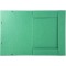 Exacompta - Ref. 59515E - Chemise a  elastiques 3 rabats carte lustree 600gm² - A3 - vert