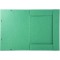 Exacompta - Ref. 59515E - Chemise a  elastiques 3 rabats carte lustree 600gm² - A3 - vert
