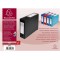 Exacompta - Ref. 59831E - 1 Boite d'archives a  pression en polypropylene opaque - Dos 80 mm - Porte etiquettes sur les 2 faces 